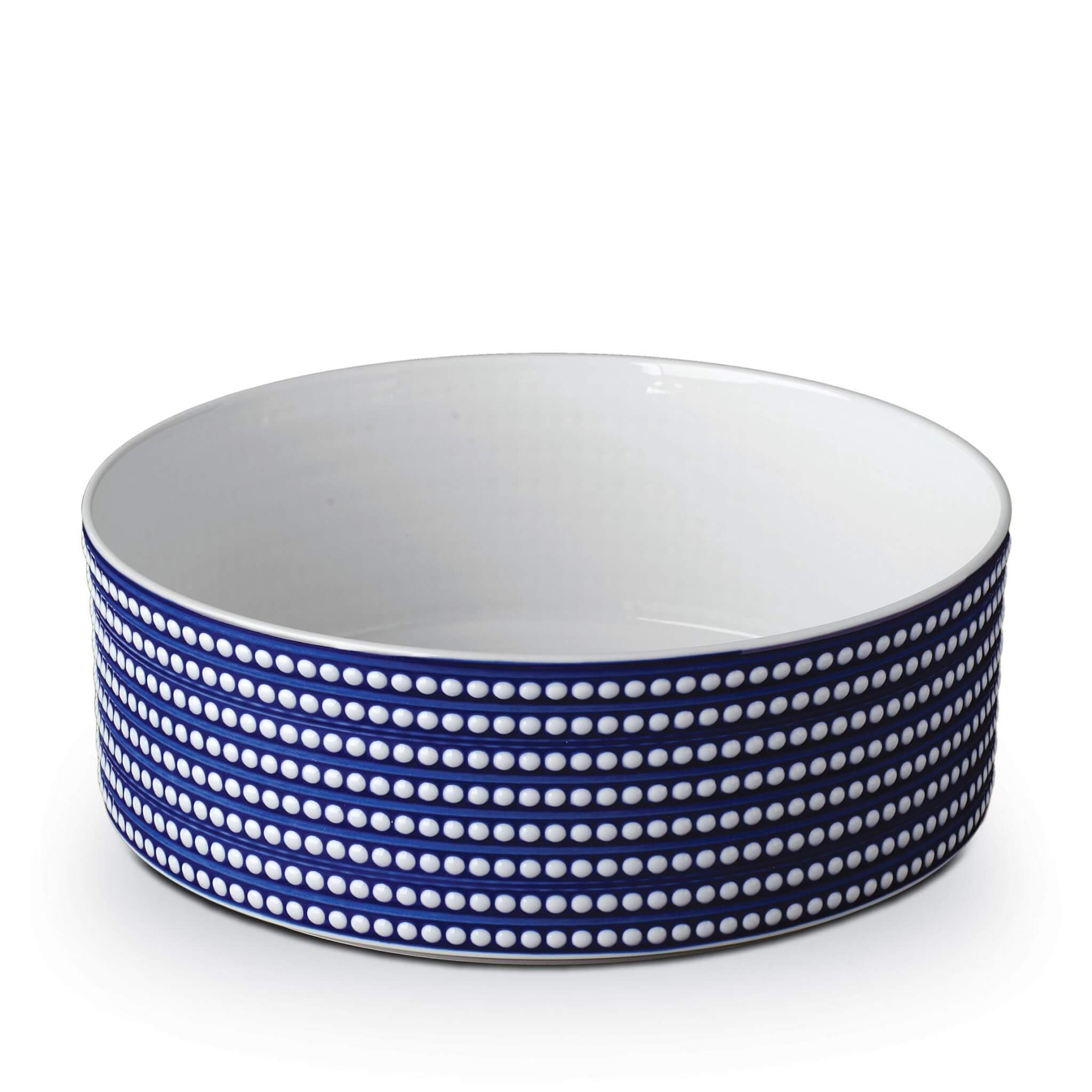 L'Objet Perlée Deep Bowl - Blue — Large