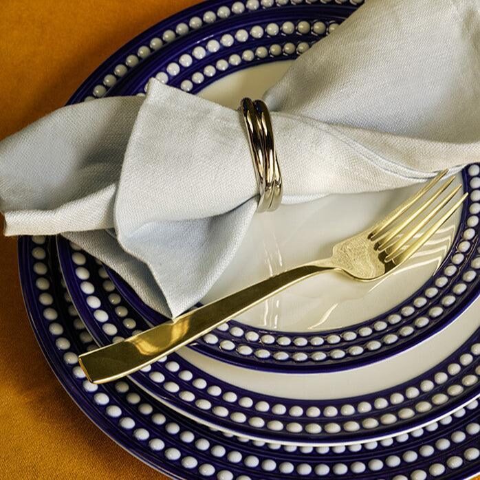 L'Objet Perlée Dinner Plate - Blue, alternate view