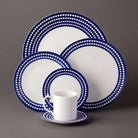 L'Objet Perlée Espresso Cup + Saucer - Blue, alternate view