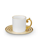 L'Objet Perlée Espresso Cup Saucer — Gold