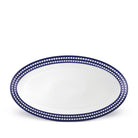 L'Objet Perlée Oval Platter - Blue Charger & Service Plate — Large