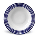 L'Objet Perlée Rimmed Serving Bowl - Blue