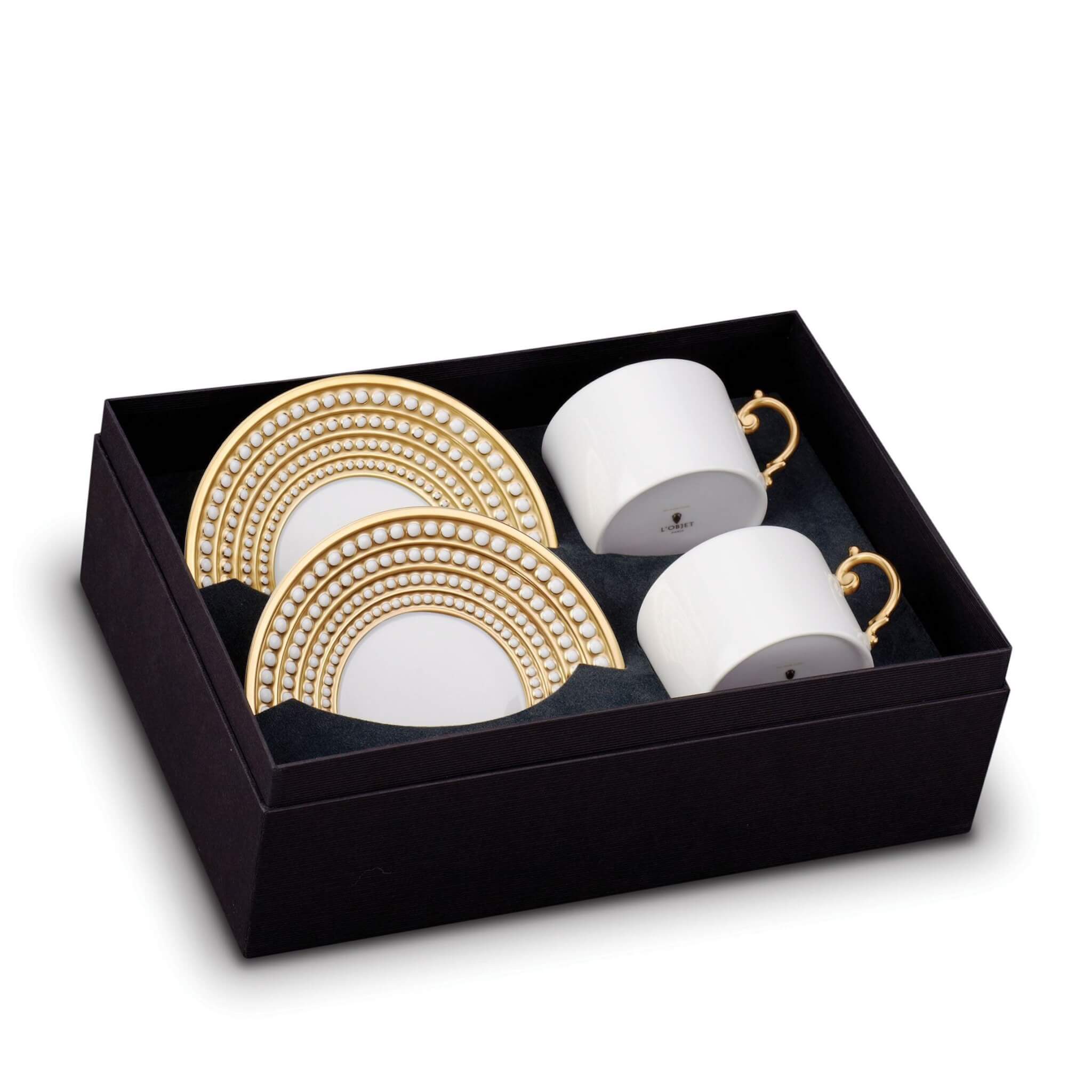 L'Objet Perlée Tea Cup Saucer Set of 2 — Original