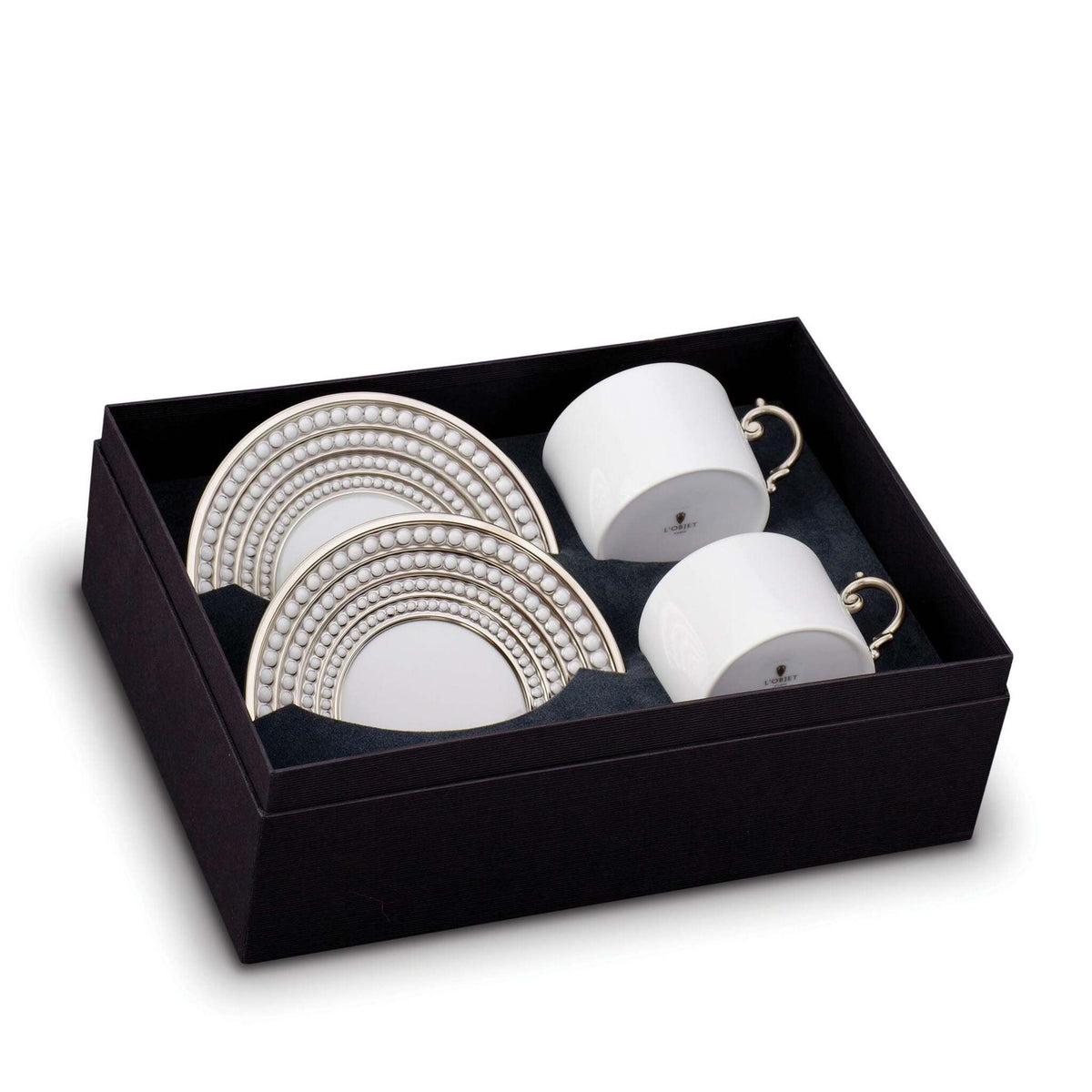 L'Objet Perlée Tea Cup Saucer Set of 2, alternate view
