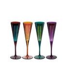 L'Objet Prism Champagne Flutes - Assorted (Set of 4)
