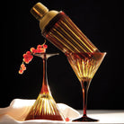 L'Objet Prism Cocktail Set - Amber Cocktail Shaker, alternate view