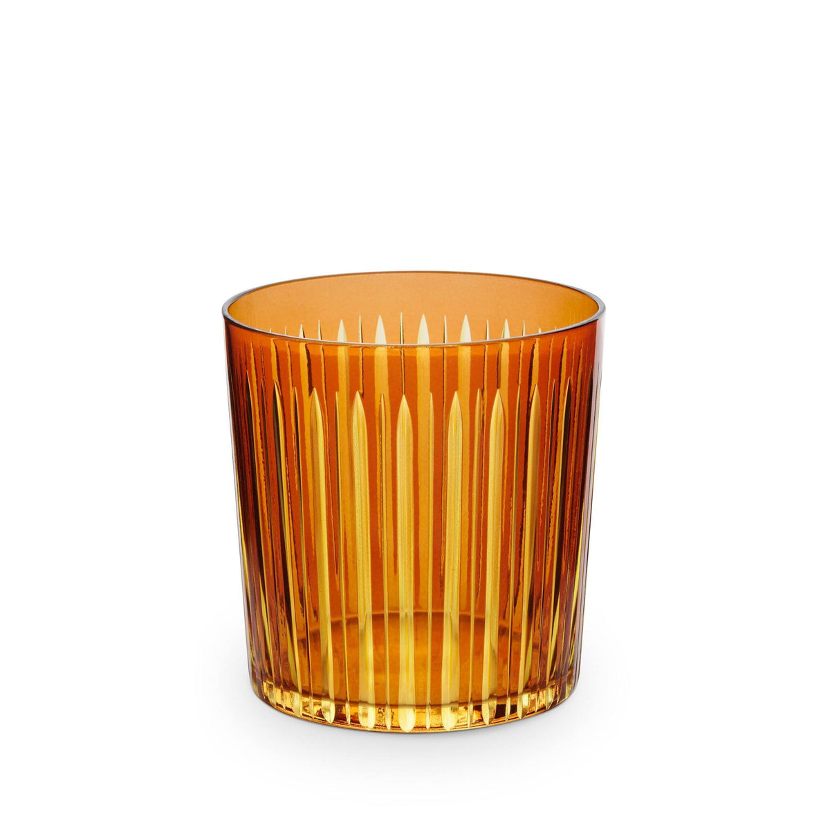 L'Objet Prism Double Old Fashioned Glasses - Amber (Set of 4) Glassware & Drinkware, alternate view