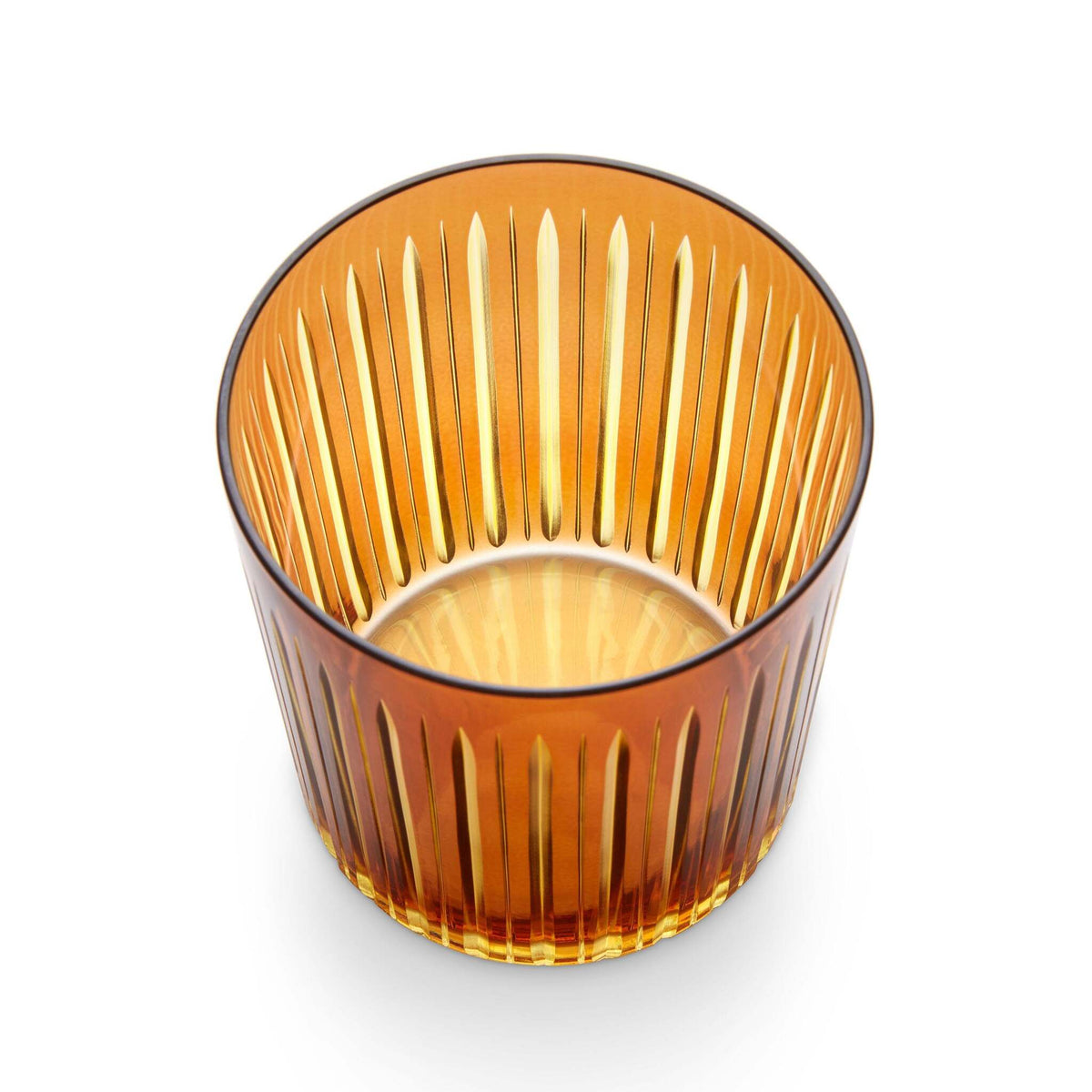 L'Objet Prism Double Old Fashioned Glasses - Amber (Set of 4) Glassware & Drinkware, alternate view