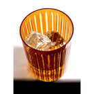 L'Objet Prism Double Old Fashioned Glasses - Amber (Set of 4) Glassware & Drinkware, alternate view