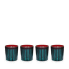 L'Objet Prism Double Old Fashioned Glasses-Bordeaux (Set of 4) Glassware & Drinkware