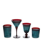 L'Objet Prism Double Old Fashioned Glasses-Bordeaux (Set of 4) Glassware & Drinkware, alternate view