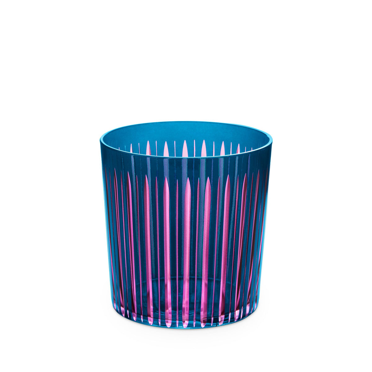 L'Objet Prism Double Old Fashioned Glasses Set of 4 – Blue, alternate view