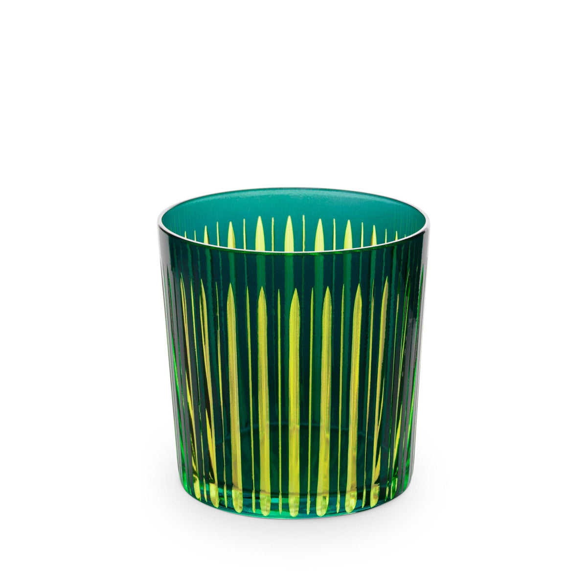 L'Objet Prism Double Old Fashioned Glasses Set of 4 – Green, alternate view