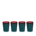 L'Objet Prism Highball Glasses-Bordeaux (Set of 4) Glassware & Drinkware