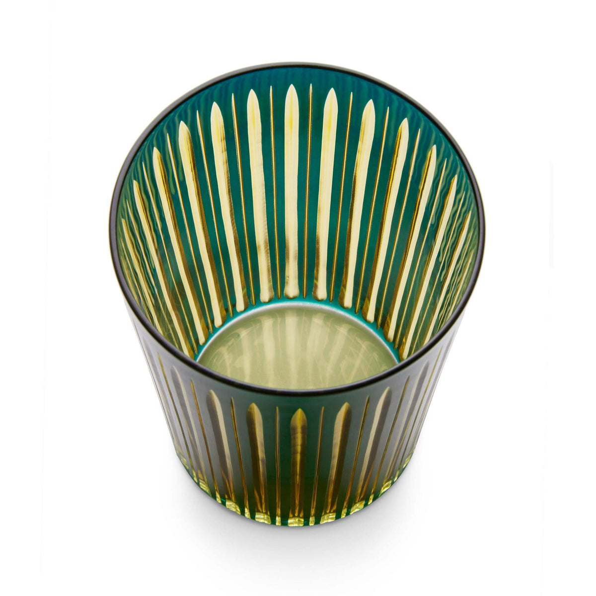 L'Objet Prism Highball Glasses - Green (Set of 4) Glassware & Drinkware, alternate view