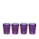 L'Objet Prism Highball Glasses- Purple (Set of 4) Glassware & Drinkware