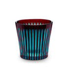 L'Objet Prism Ice Bucket + Tongs - Bordeaux