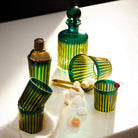 L'Objet Prism Ice Bucket + Tongs - Green, alternate view