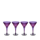L'Objet Prism Martini Glasses - Purple (Set of 4) Glassware & Drinkware
