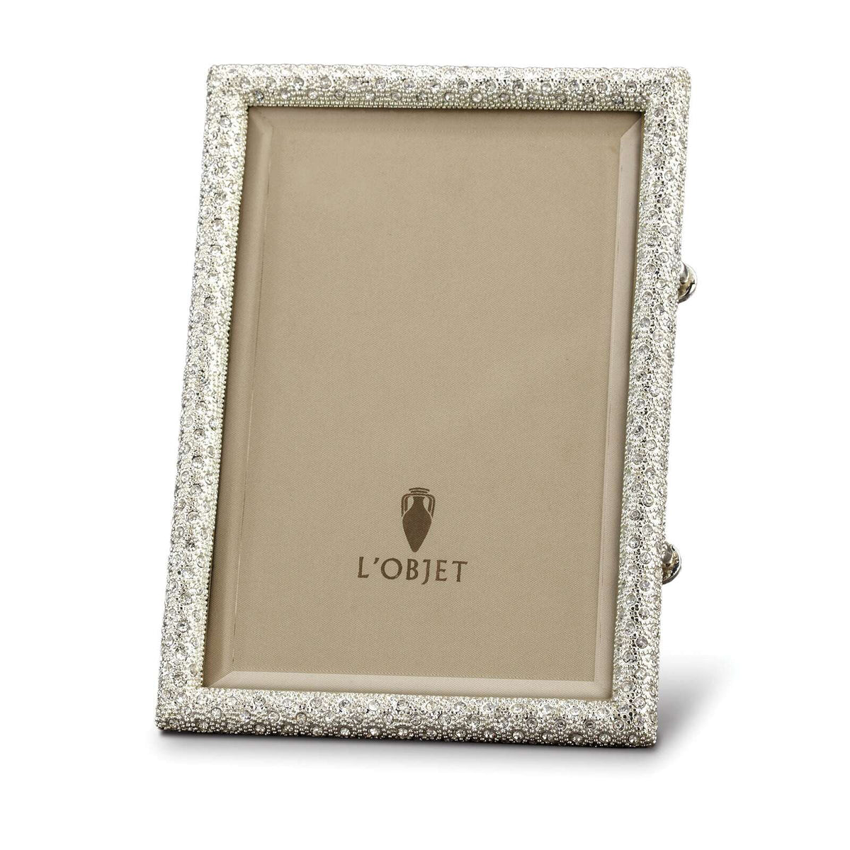 L'Objet Rectangular Pave Frame 8 X 10 - Platinum, alternate view
