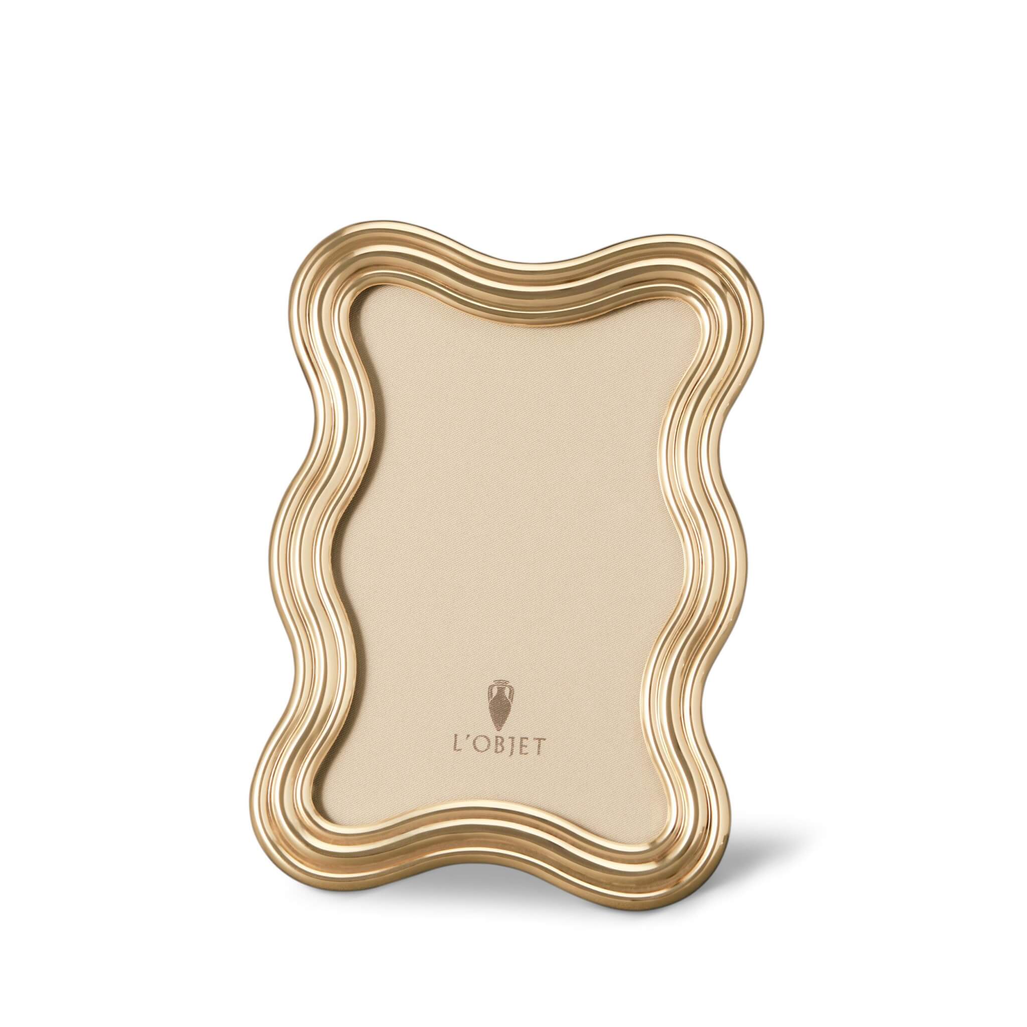 L'Objet Ripple Frame - Gold - 4x6