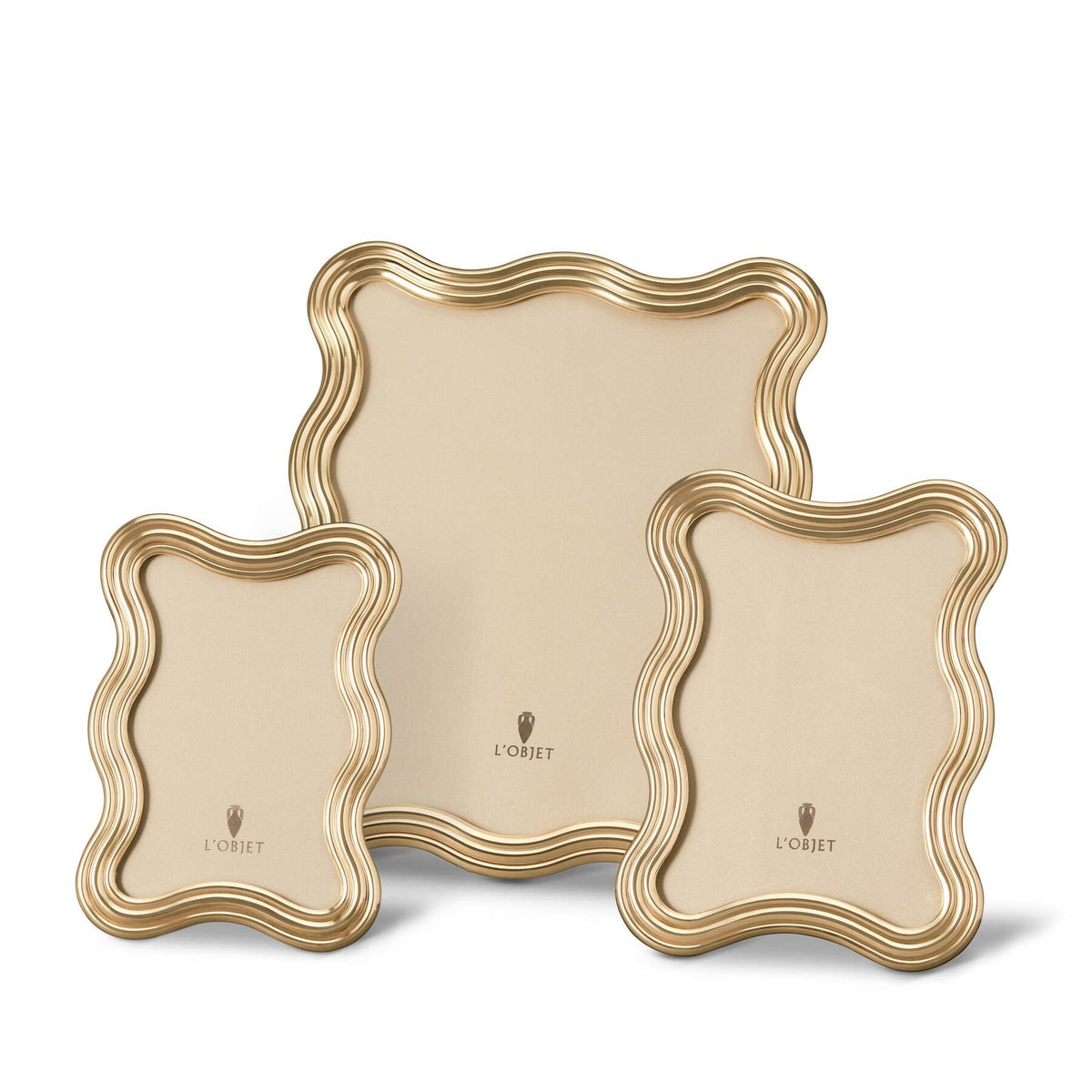 L'Objet Ripple Frame - Gold - 4x6, alternate view