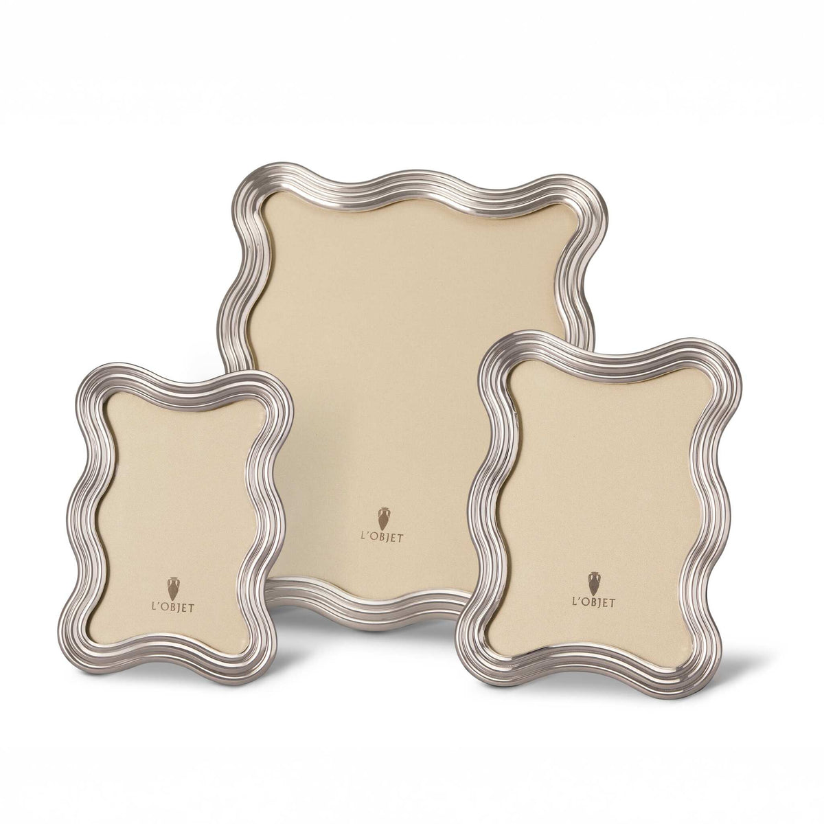 L'Objet Ripple Frame - Platinum - 4x6, alternate view