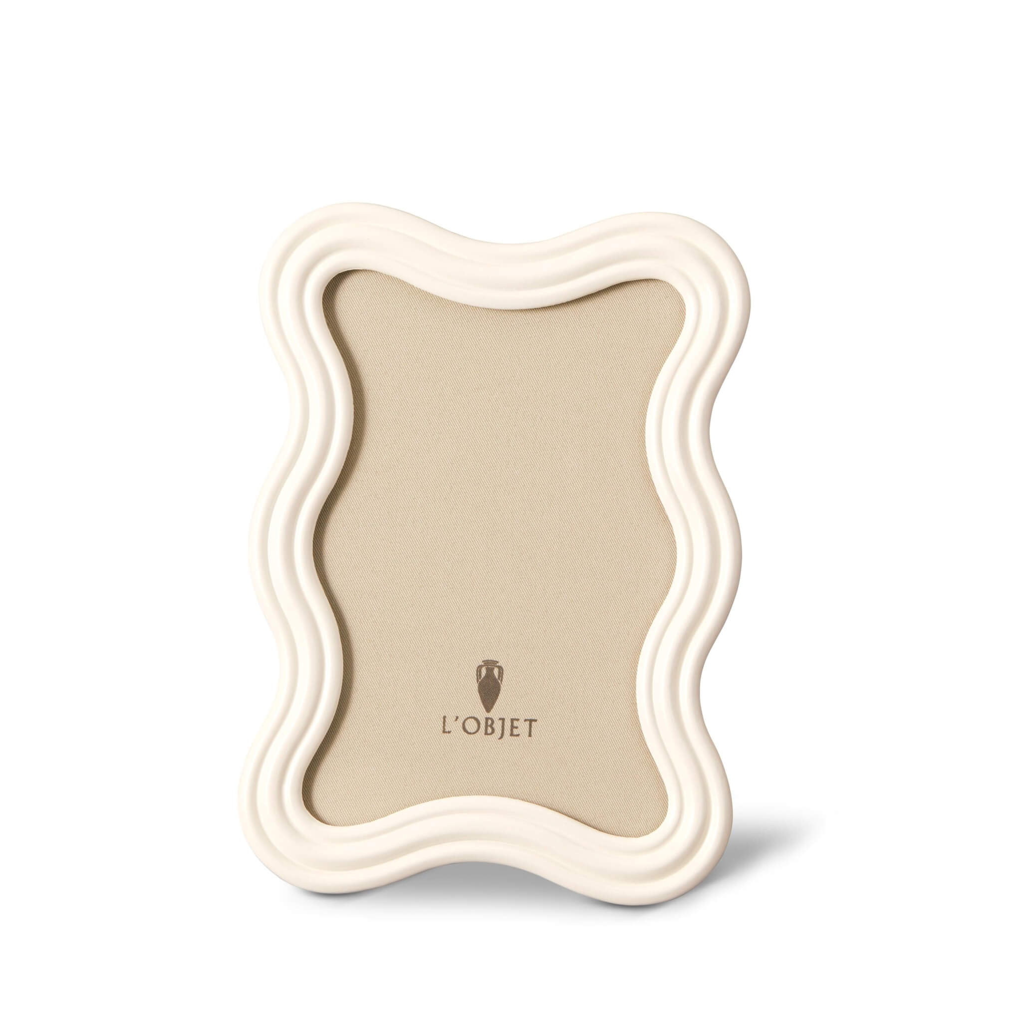 L'Objet Ripple Frame - White Enamel - 4x6