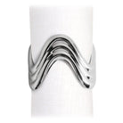 L'Objet Ripple Napkin Rings Set of 4 — Platinum
