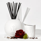 L'Objet Rose Noire Porcelain Diffuser Set, alternate view