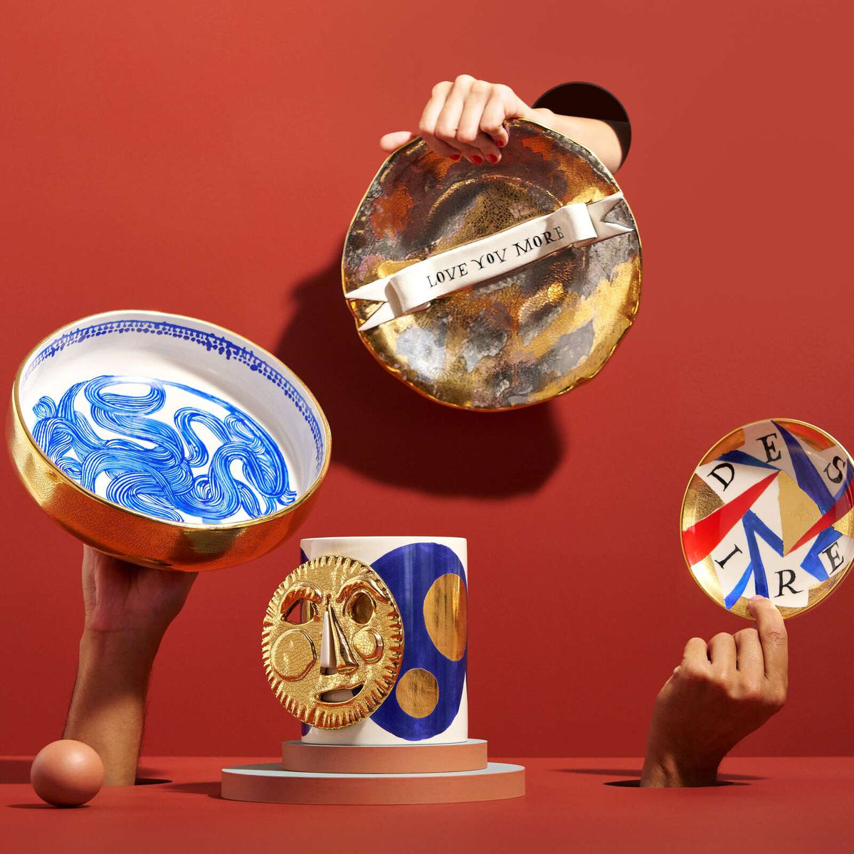 L'Objet Ruan Hoffmann L'Amour Fou Plate, alternate view