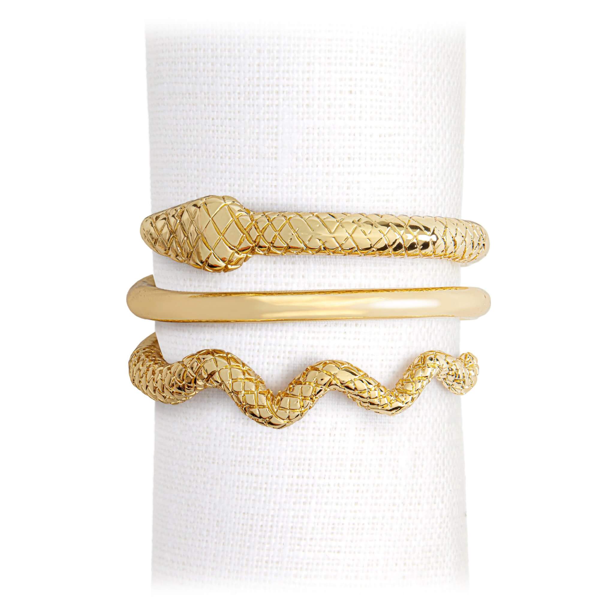 L'Objet Snake Napkin Rings (Set of 4) - Gold