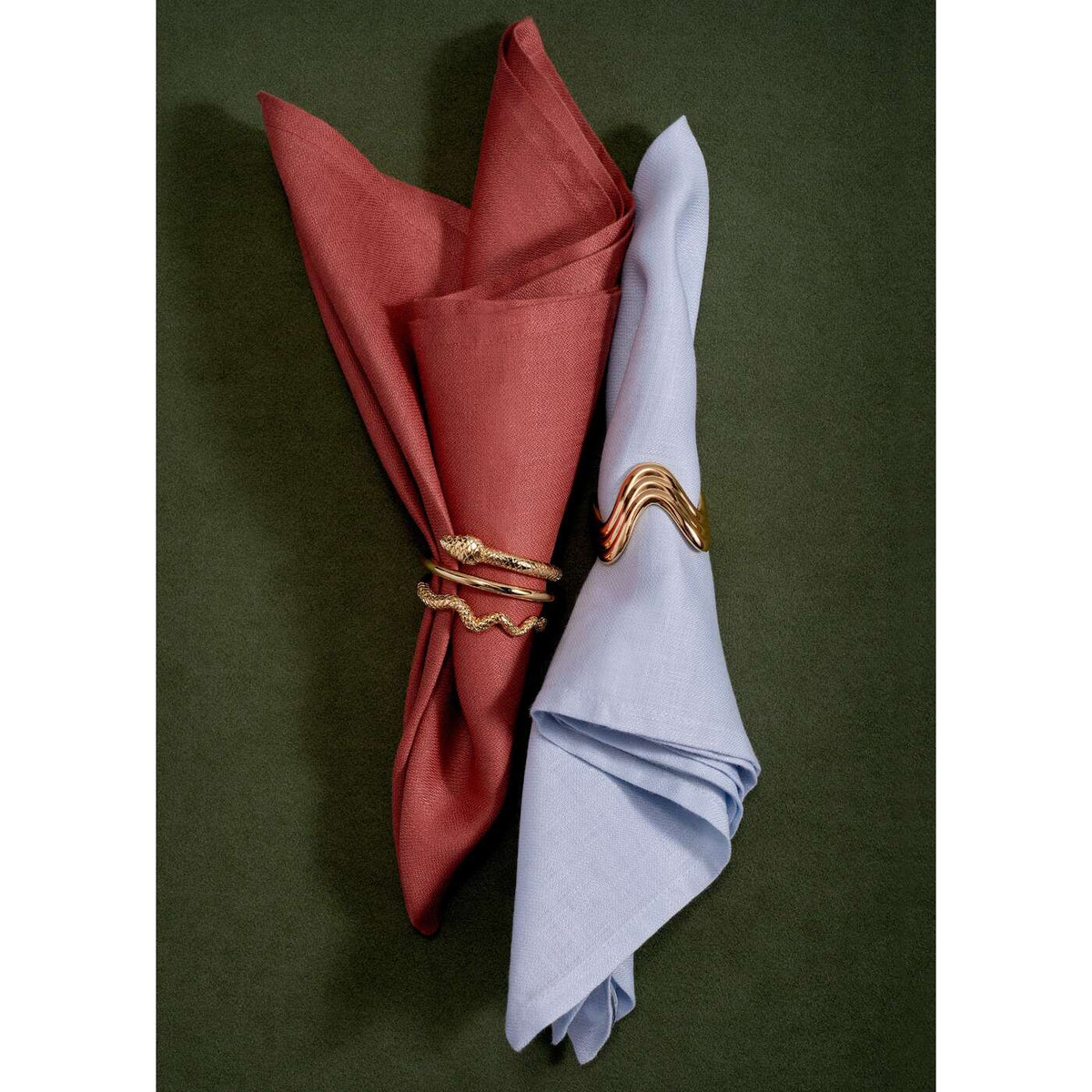 L'Objet Snake Napkin Rings (Set of 4) - Gold, alternate view