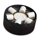 L'Objet Soie Tressée Espresso Cup Saucer Set of 6 — Gold