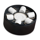 L'Objet Soie Tressée Espresso Cup Saucer Set of 6 — Platinum