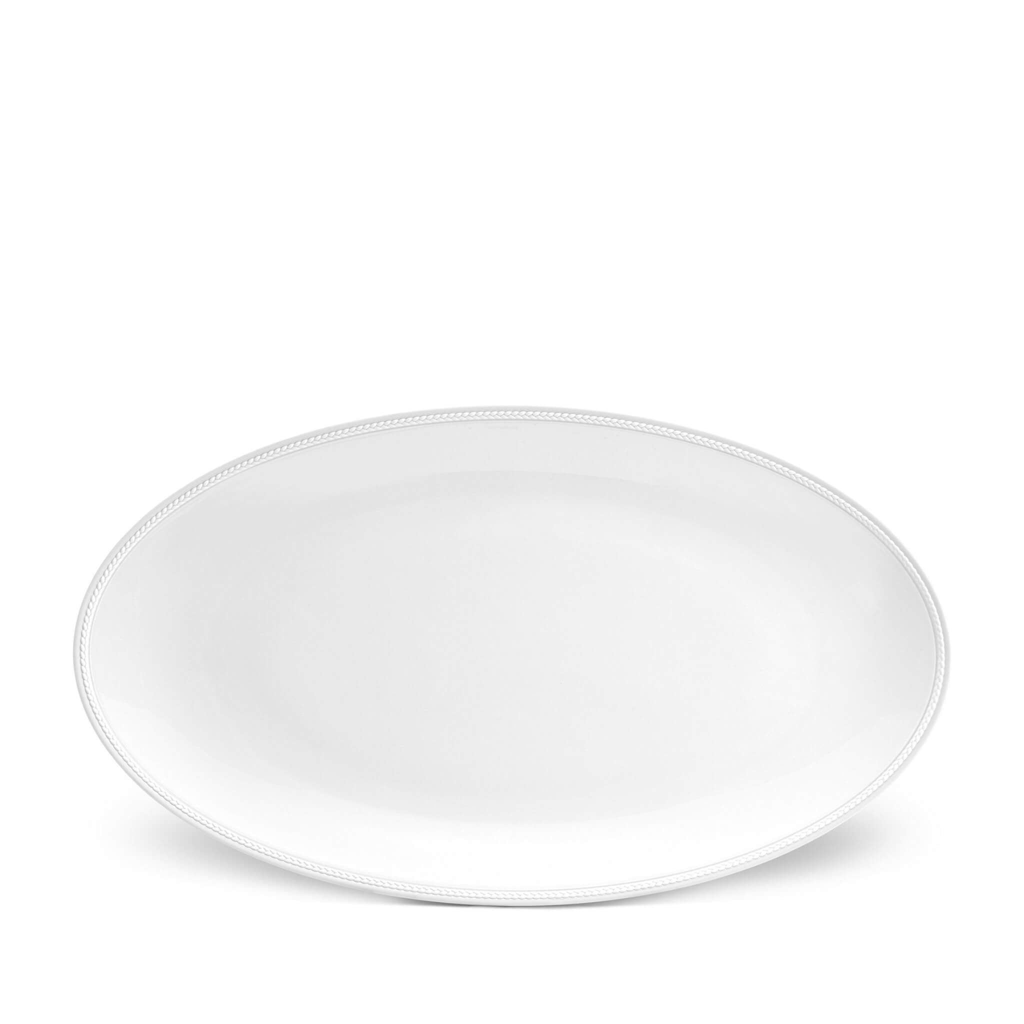 L'Objet Soie Tressée Oval Platter Large Charger & Service Plate — Original