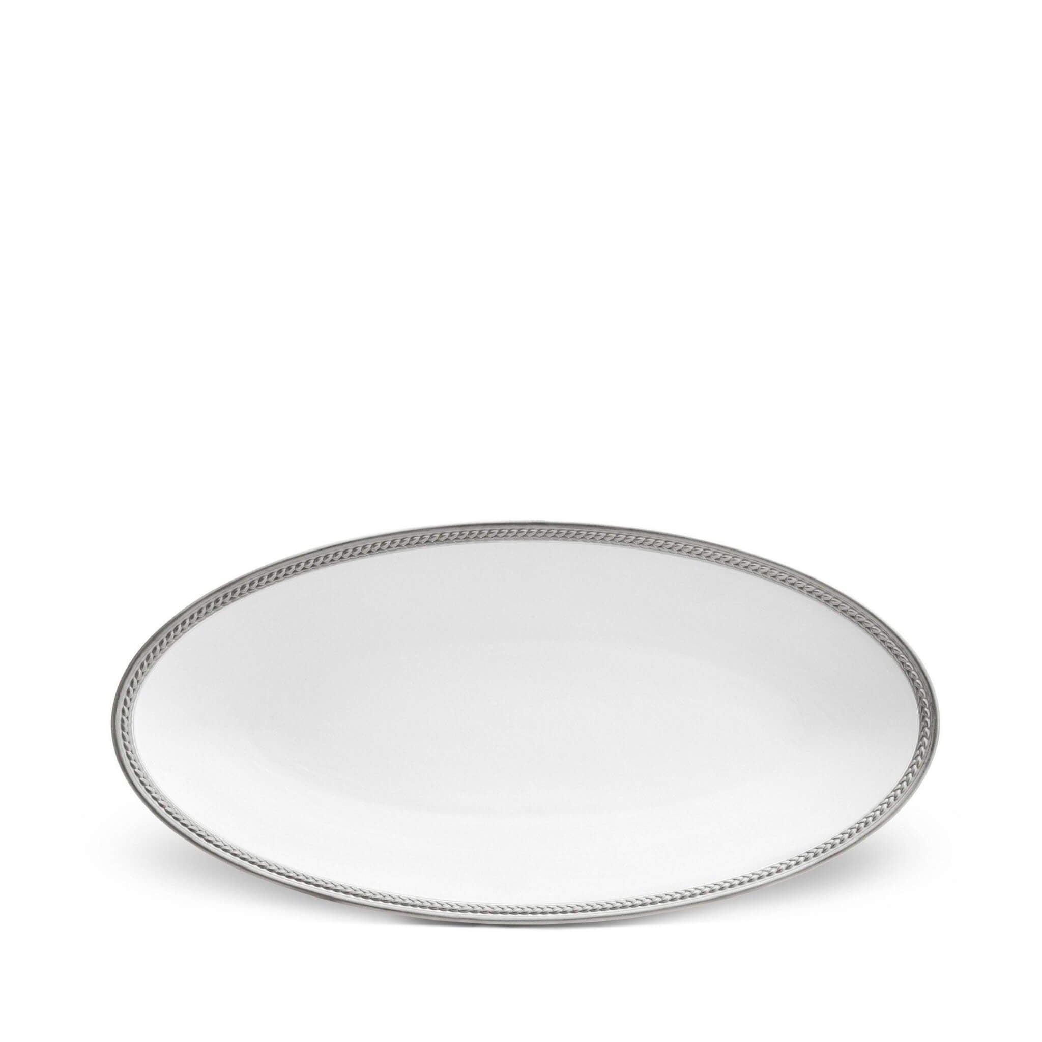 L'Objet Soie Tressée Oval Platter Small Charger & Service Plate — Original