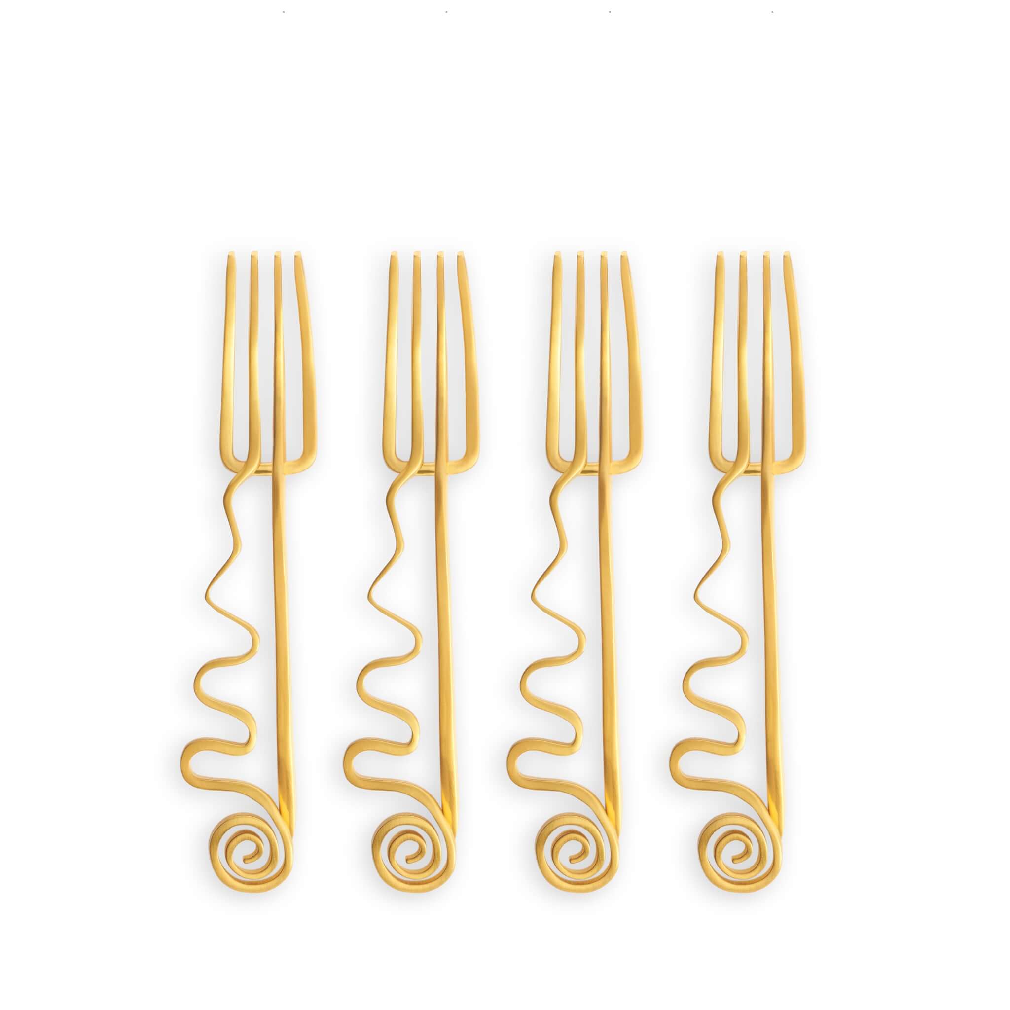 L'Objet Spirale Cocktail Forks (Set of 4)