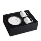 L'Objet ST Espresso Cup Saucer Set of 2 — Platinum