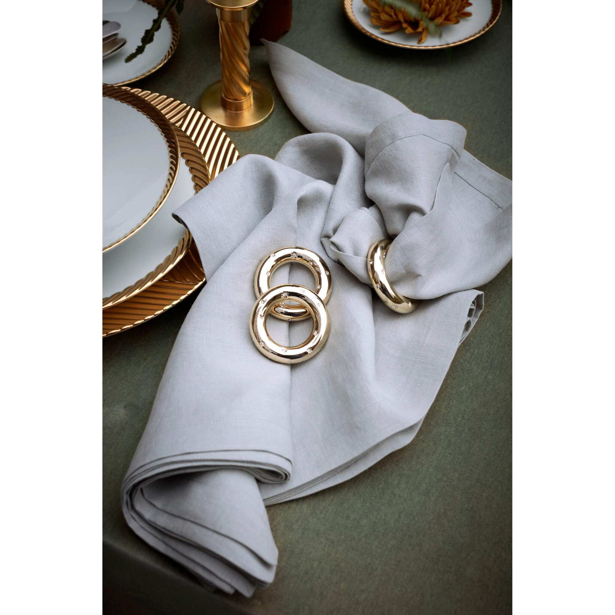 L'Objet Stars Napkin Jewels Set of 4 Napkin Ring, alternate view