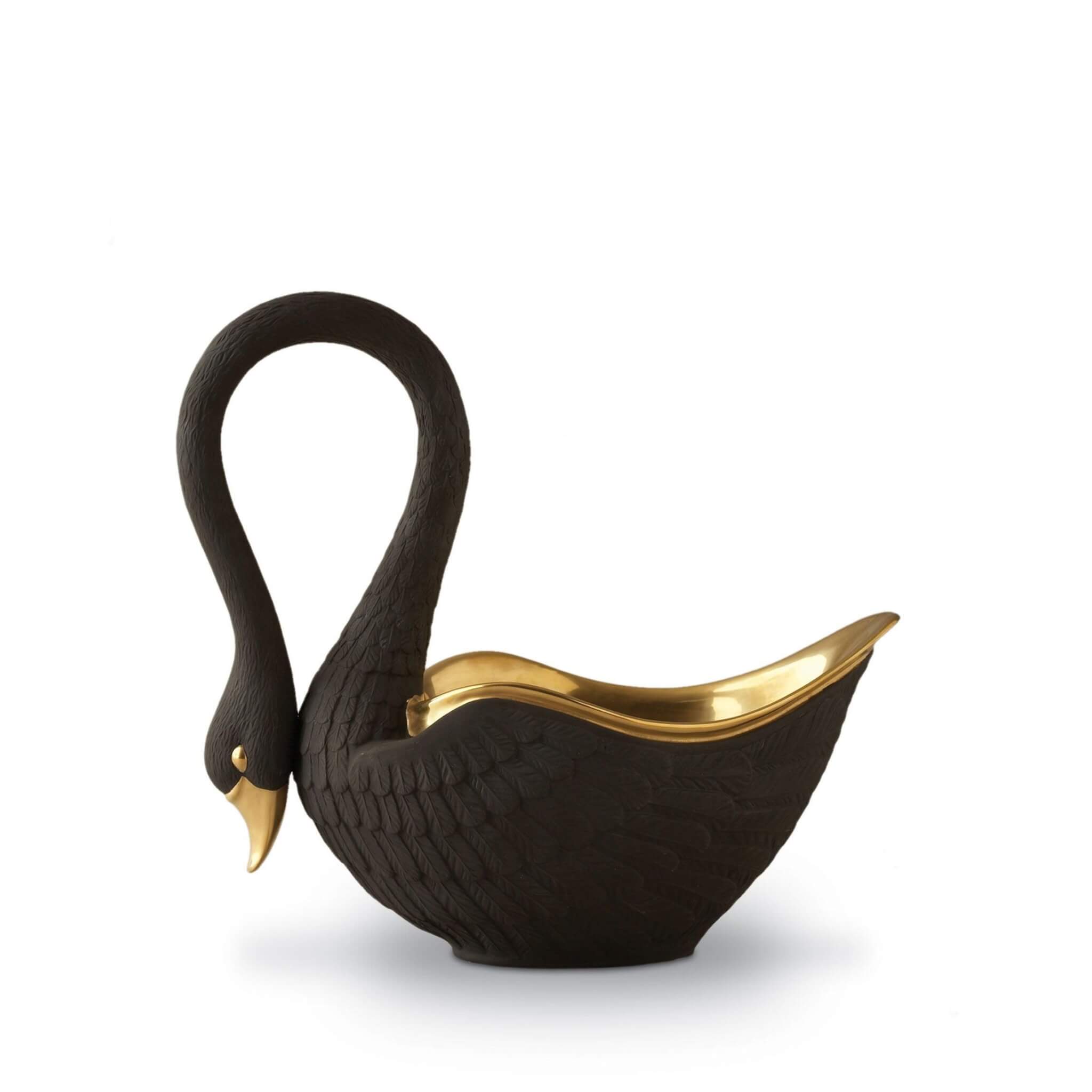 L'Objet Swan Bowl Medium — Black