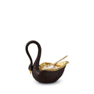 L'Objet Swan Salt Cellar Salt & Pepper Shaker Set — Black