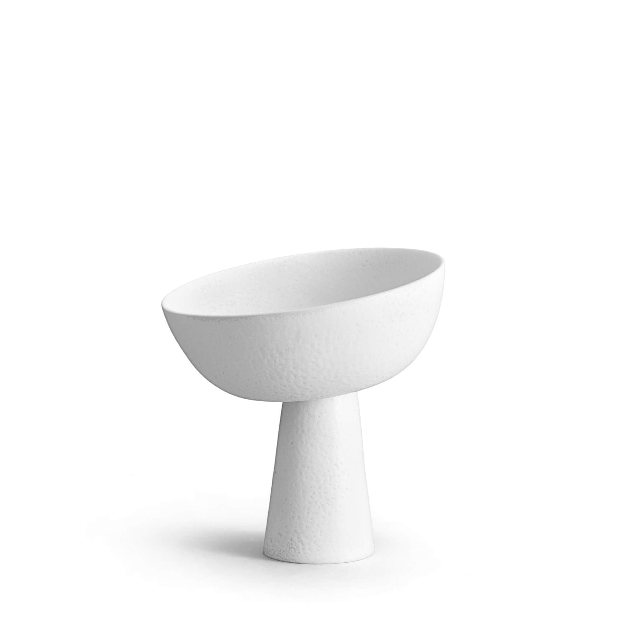 L'Objet Terra Bowl on Stand - Small - Stone