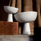 L'Objet Terra Bowl on Stand - Small - Stone, alternate view