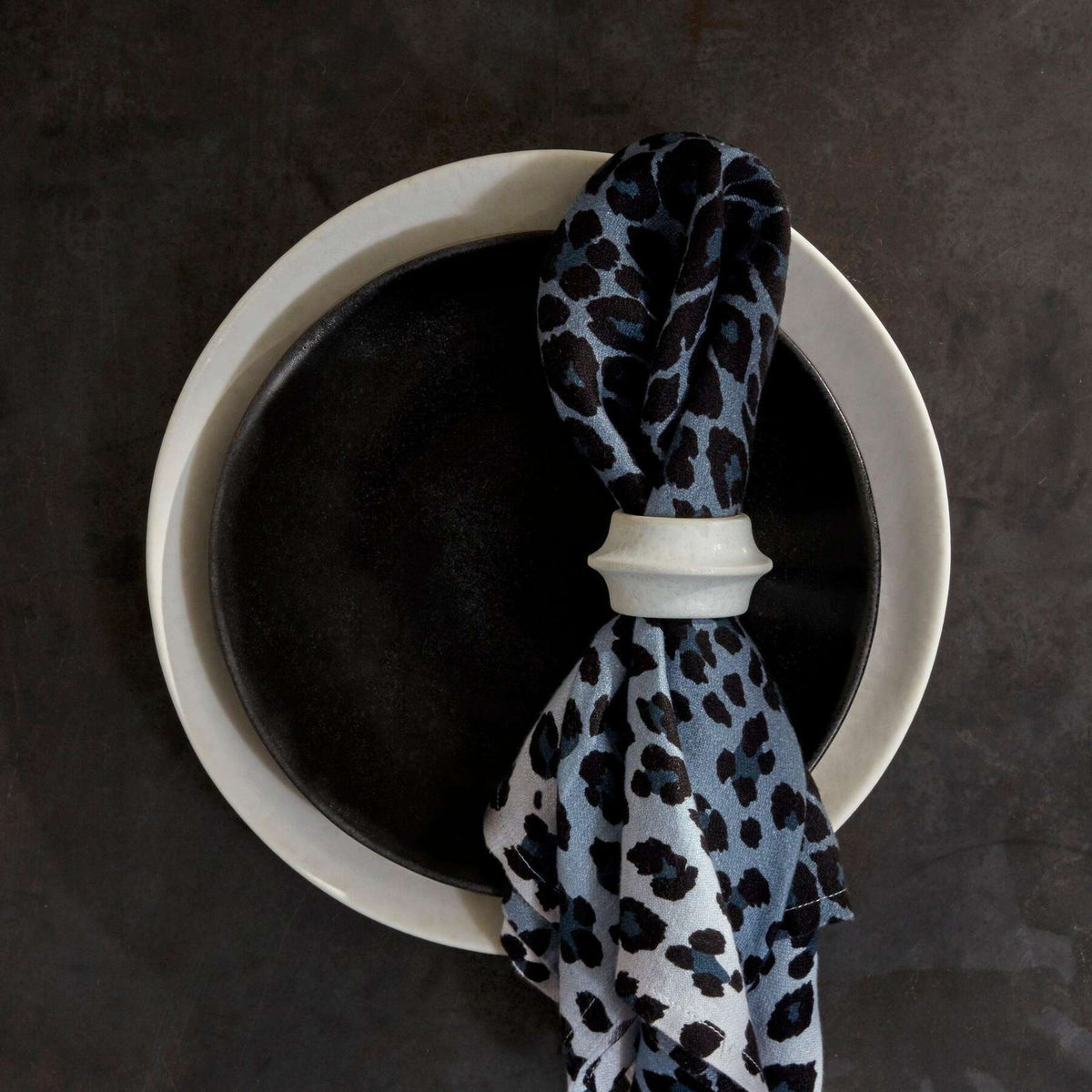 L'Objet Terra Cuff Napkin Rings (Set of 4) – Stone, alternate view