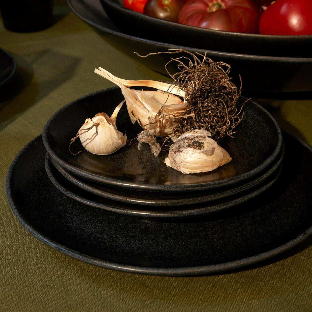 L'Objet Terra Dinner Plate - Iron, alternate view