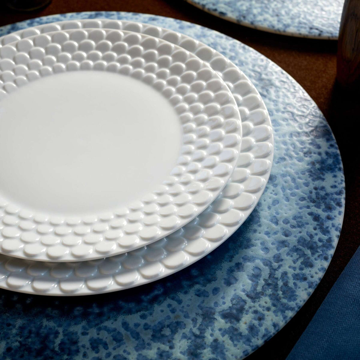L'Objet Terra Platter / Charger - Indigo Charger & Service Plate, alternate view
