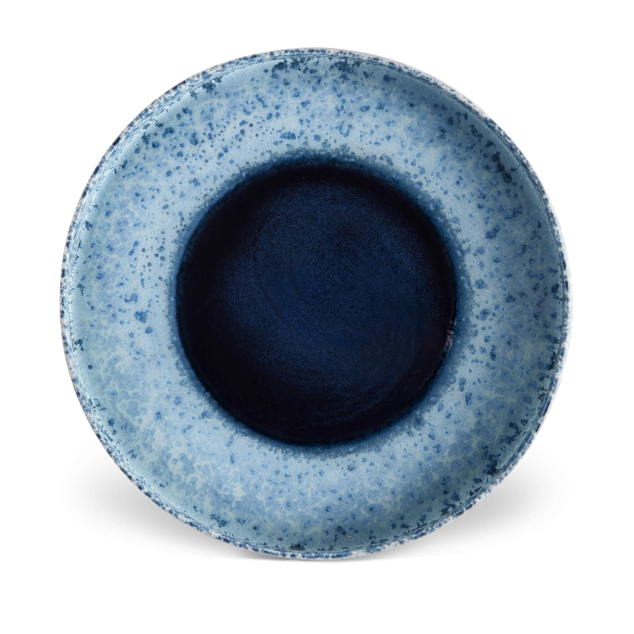 L'Objet Terra Round Platter - Large - Indigo Decorative Bowl