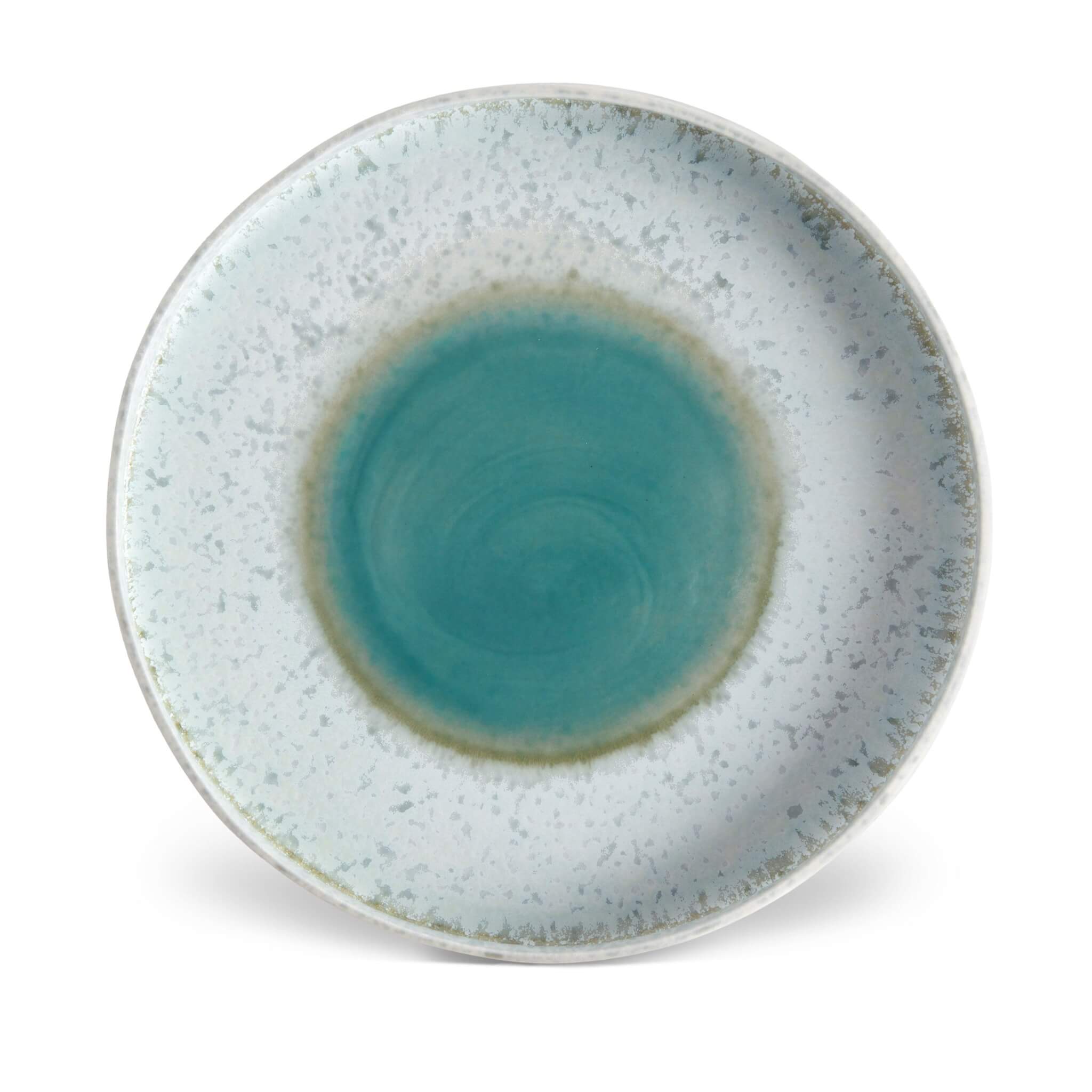 L'Objet Terra Round Platter - Large - Seafoam Decorative Bowl