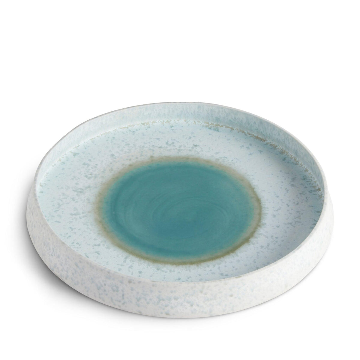 L'Objet Terra Round Platter - Large - Seafoam Decorative Bowl, alternate view